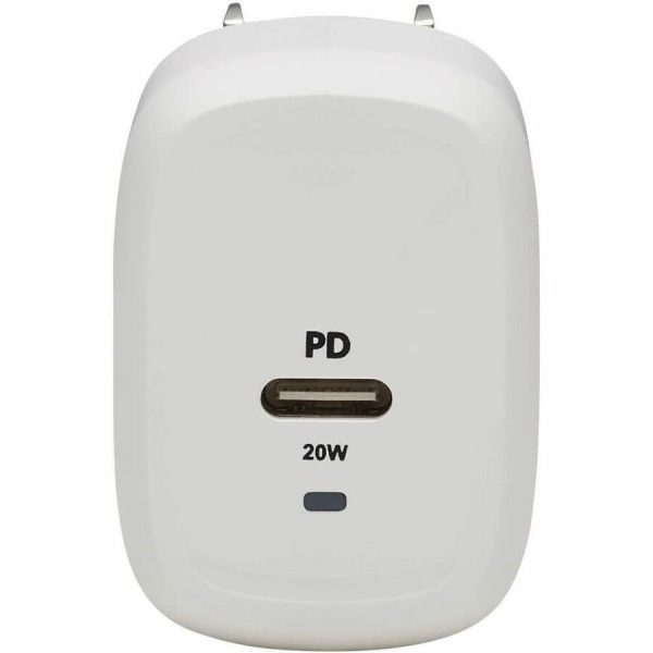 Eaton Tripp Lite Series Compact 1-Port USB-C Wall Charger - GaN Technology, 20W PD3.0 Charging, White - Image 5