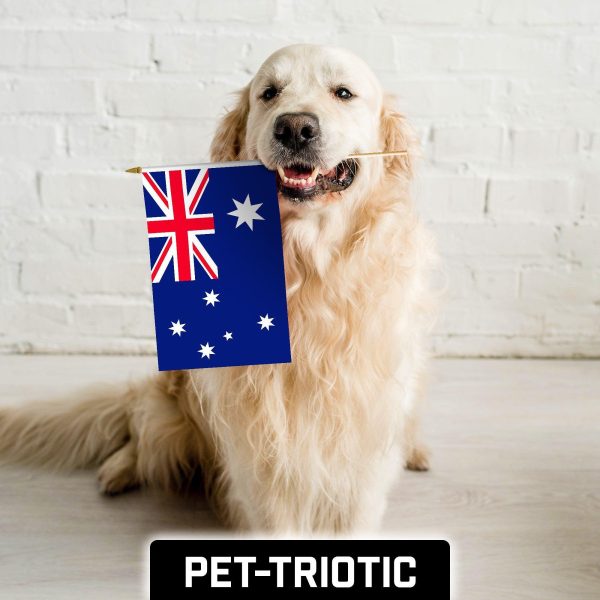 G128 24 Pack Handheld Australia Australian Stick Flags | 12x18 In | Printed 150D Polyester, Country Flag, Solid Wooden Stick, Spear Gold Tip - Image 7