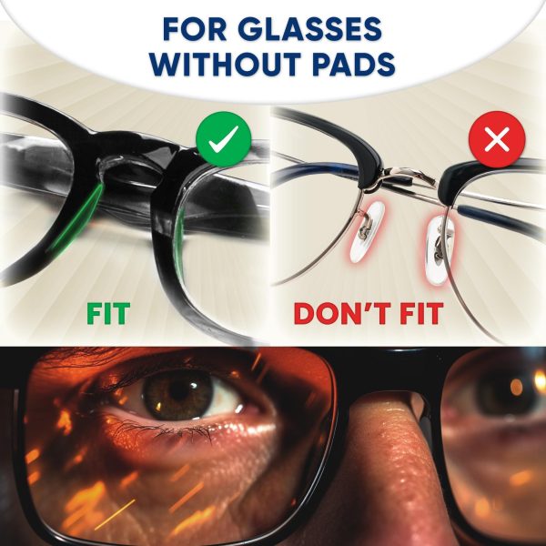 Eyeglass Nose Pads Anti Slip - Eye Glasses Nose Pad 0.5 mm - Silicone Nose Bridge Pads - Nose Grips Non Slip Piece - Sunglass Nose Pads Guards - (6 Pairs) 0.5mm x 7mm x 16mm - Image 5