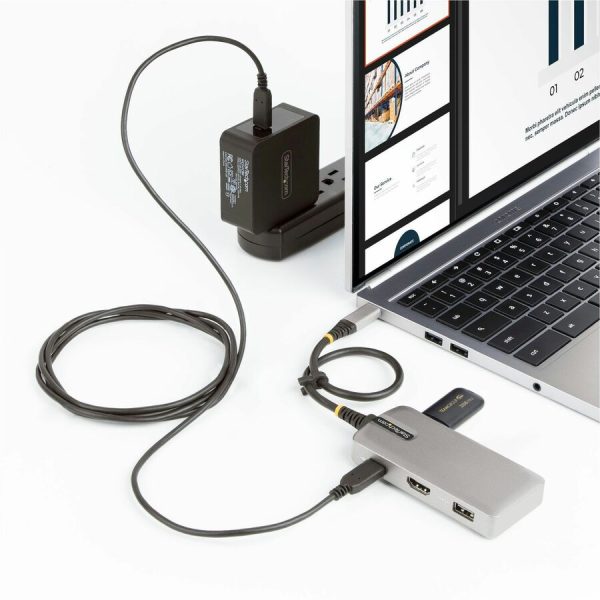 StarTech.com USB-C Multiport Adapter, 4K 60Hz HDMI, 3-Port USB Hub, 100W Power Delivery Pass-Through, Mini Dock, Windows/macOS/ChromeOS - Image 8