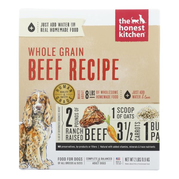 The Honest Kitchen - Dog Food - Whole Grain Beef Recipe - Case of 6 - 2 lb. - Image 3