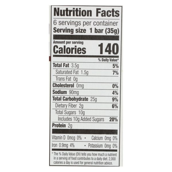 Cascadian Farm Granola Bar - Organic - Chewy - Chocolate Chip - 7.4 oz - case of 12 - Image 3