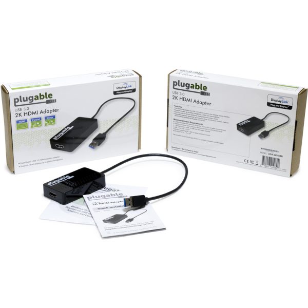 Plugable USB 3.0 to HDMI Video Graphics Adapter with Audio for Multiple Monitors up to 2560x1440 - Image 4