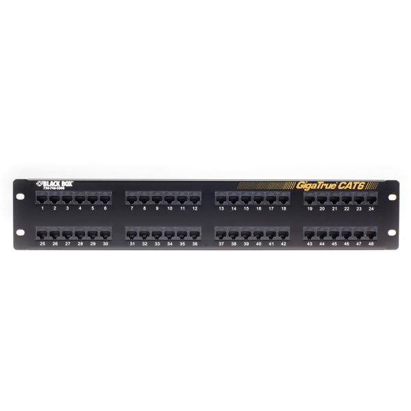 Black Box GigaTrue® CAT6 Patch Panel - 2U, Unshielded, 48-Port - Image 3