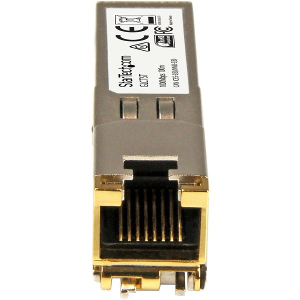 StarTech.com Cisco GLC-T Compatible SFP Module - 1000BASE-T - 1GE Gigabit Ethernet SFP SFP to RJ45 Cat6/Cat5e Transceiver - 100m - Image 3