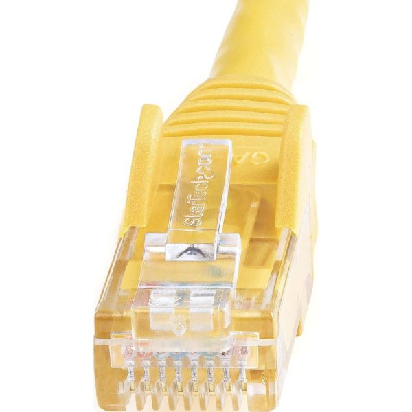 StarTech.com 20ft CAT6 Ethernet Cable - Yellow Snagless Gigabit - 100W PoE UTP 650MHz Category 6 Patch Cord UL Certified Wiring/TIA - Image 2