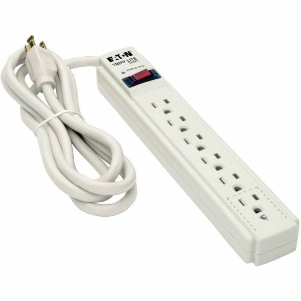Eaton Tripp Lite Series Protect It! 6-Outlet Surge Protector, 6 ft. Cord, 790 Joules, Diagnostic LED, Light Gray Housing - Image 7