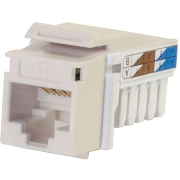 C2G Cat6 RJ45 UTP Keystone Jack - Ivory - Image 2