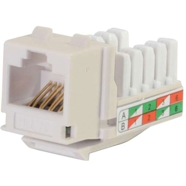 C2G Cat6 RJ45 UTP Keystone Jack - Ivory - Image 3