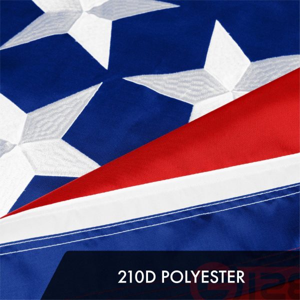 G128 10 Pack: Tennessee TN State Flag | 4x6 Ft | ToughWeave Series Embroidered 300D Polyester | Embroidered Design, Indoor/Outdoor, Brass Grommets - Image 4