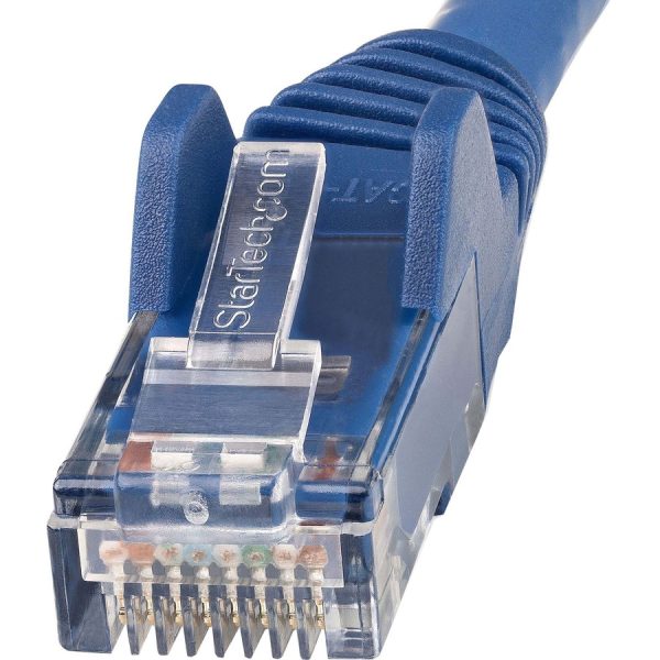 StarTech.com 30ft (9m) CAT6 Ethernet Cable, LSZH (Low Smoke Zero Halogen) 10 GbE Snagless 100W PoE UTP RJ45 Blue Network Patch Cord, ETL - Image 2