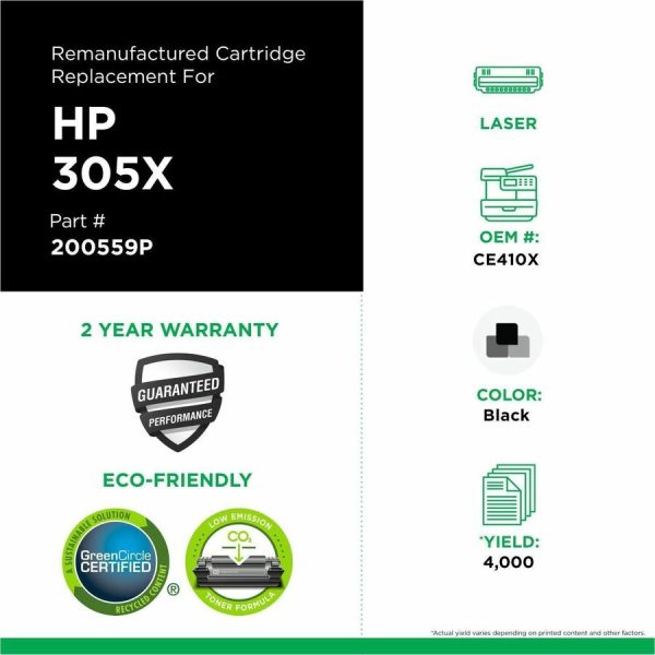 Clover Imaging Remanufactured High Yield Black Toner Cartridge for HP 305X (CE410X) - Image 3