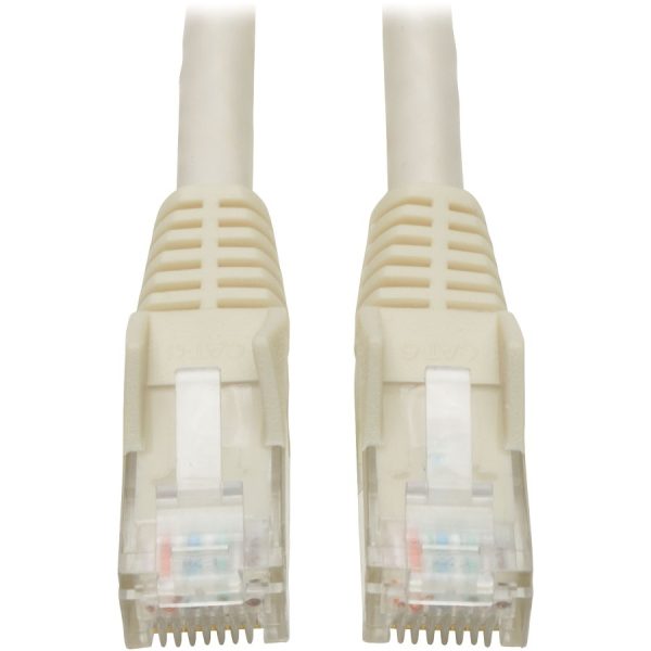Eaton Tripp Lite Series Cat6 Gigabit Snagless Molded (UTP) Ethernet Cable (RJ45 M/M), PoE, White, 2 ft. (0.61 m)