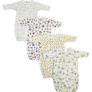 Newborn Baby Girls 4 Piece Gown Set Nc_0803