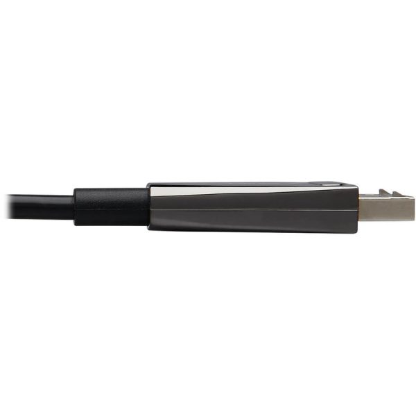 Eaton Tripp Lite Series DisplayPort Active Optical Cable (AOC), 8K 60 Hz (M/M), CL3 Rated, Latching Connectors, Black, 20 m (65 ft.) - Image 4