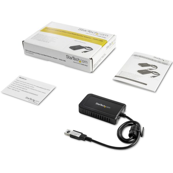 StarTech.com USB 2.0 to VGA Adapter, USB to VGA Monitor Converter for Windows, 1080p (no support for macOS/ChromeOS/Linux) - TAA - Image 5
