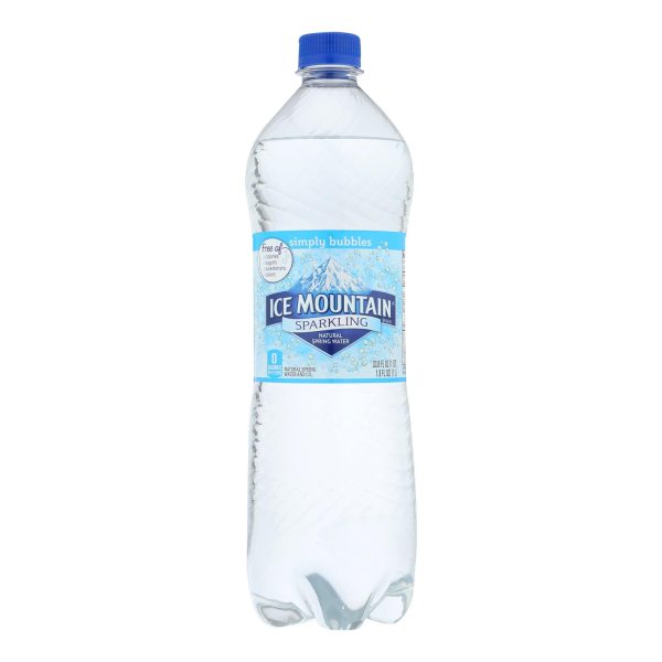 Ice Mountain - Sparkling Water - Simply Bubbles - Case of 12 - 33.8 fl oz. - Image 2
