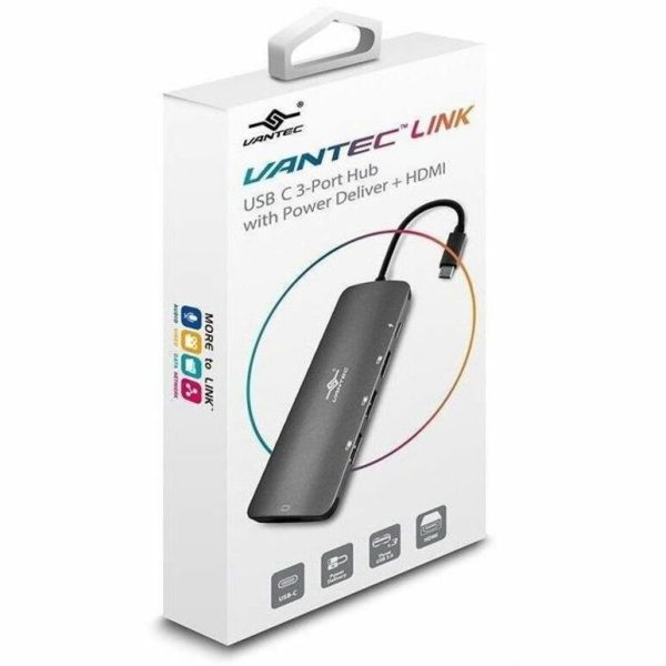Vantec Link USB C 3-Port Hub with Power Delivery + HDMI - Image 5