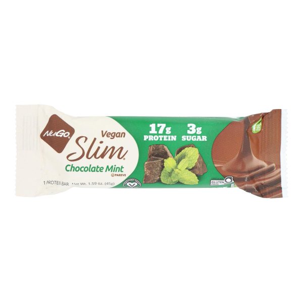 Nugo Nutrition Bar Nugo Slim Bar - Chocolate Mint - Case of 12 - 1.59 oz - Image 2