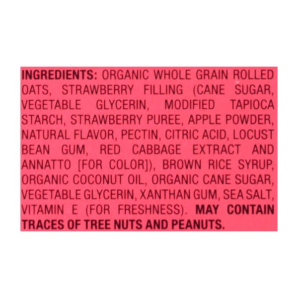 Bobo's Oat Bars - Stuffed Bites Strawberry - Case of 6 - 6.5 OZ - Image 3