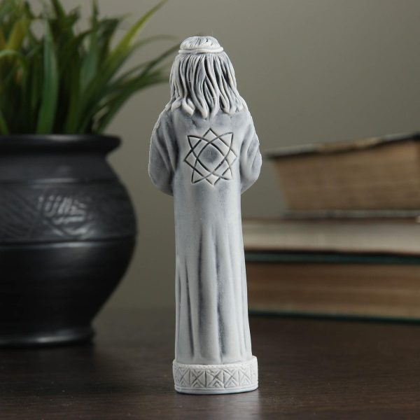 AEVVV Svarog The Slavic Creator God Collectible Figurine   Interior Marble Sculpture 4.7  Tall in Subtle Grey for Home and Office Decor - Image 3