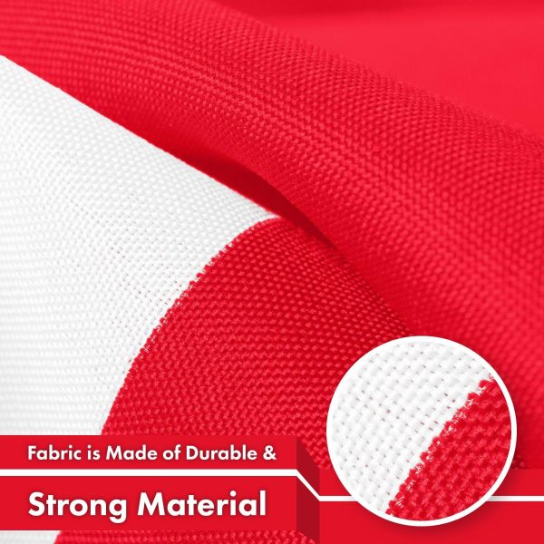 G128 Singapore Singaporean Flag | 3x5 Ft | LiteWeave Pro Series Printed 150D Polyester | Country Flag, Indoor/Outdoor, Vibrant Colors, Brass Grommets, Thicker and More Durable Than 100D 75D Polyester - Image 4