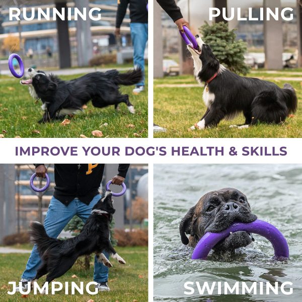 Puller Outdoor Dog Ring Toys   Dog Fetch Toy & Tug of War Dog Toy for Small Medium Large Dogs   Dog Ball & Soft Dog Frisbee Alt   Outside Dog Yard Toys   Big Dog Pull Toy   Best Dog Exercise Equipment - Image 4