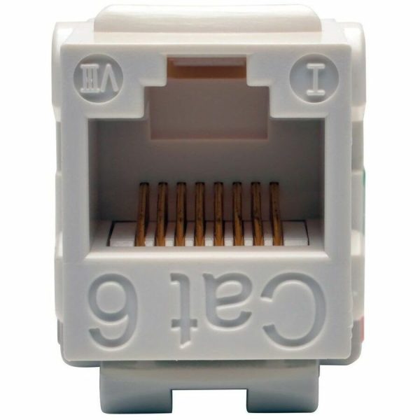 Eaton Tripp Lite Series Cat6/Cat5e 110 Style Punch Down Keystone Jack - White, TAA - Image 2