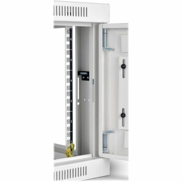 Eaton Tripp Lite Series SmartRack 6U Low-Profile Switch-Depth Wall-Mount Mini Rack Enclosure, Clear Acrylic Window, White - Image 4