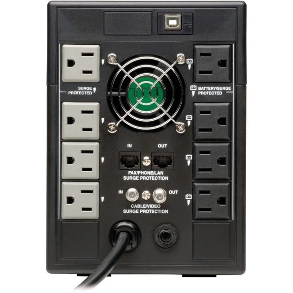 Eaton Tripp Lite Series SmartPro LCD 120V 1300VA 720W Line-Interactive UPS, AVR, Tower, LCD, USB, 8 Outlets - Image 7