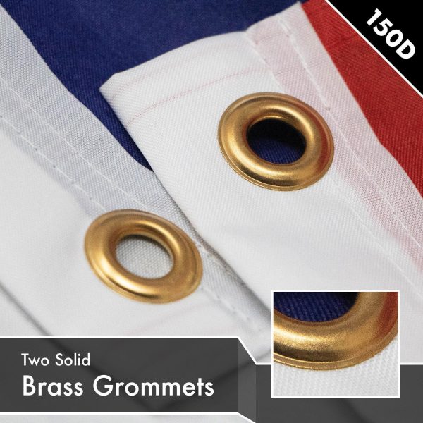 G128 3 Pack: Open Flag | 4x6 Ft | LiteWeave Pro Series Printed 150D Polyester | Commercial Business Flag, Vibrant Colors, Brass Grommets, Thicker and More Durable Than 100D 75D Polyester - Image 2