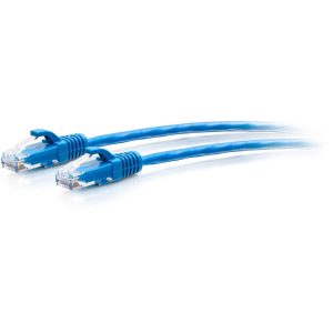 C2G 20ft Cat6a Snagless Unshielded (UTP) Slim Ethernet Cable - Cat6a Network Patch Cable - PoE - Blue