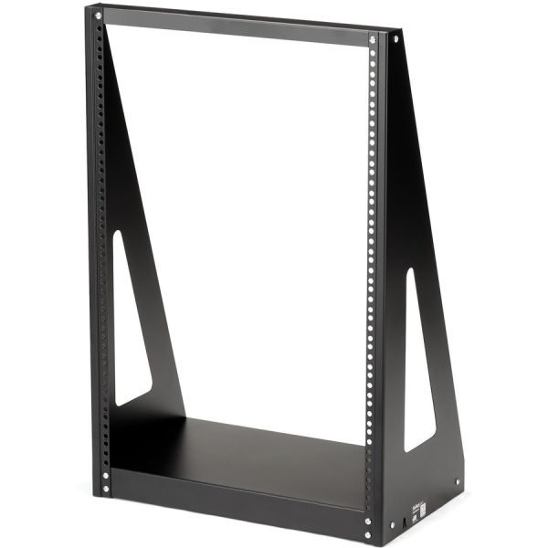 StarTech.com 2-Post 16U Heavy-Duty Desktop Server Rack, Small Open Frame 19in Network Rack for Home/Office IT Equipment, TAA Compliant - Image 2