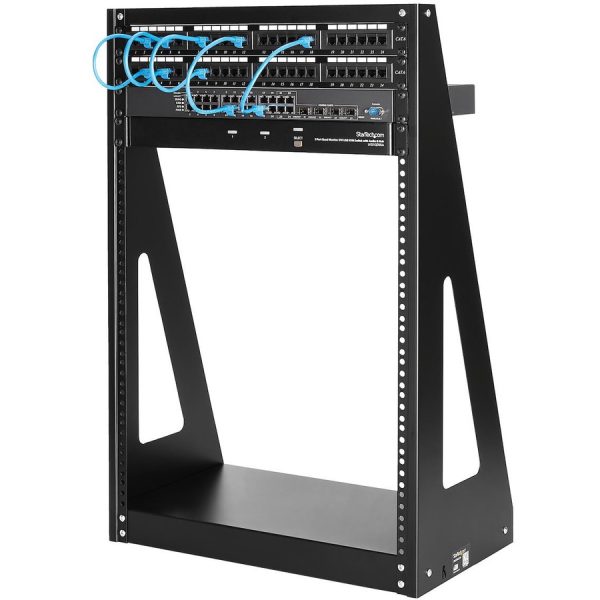 StarTech.com 2-Post 16U Heavy-Duty Desktop Server Rack, Small Open Frame 19in Network Rack for Home/Office IT Equipment, TAA Compliant - Image 5