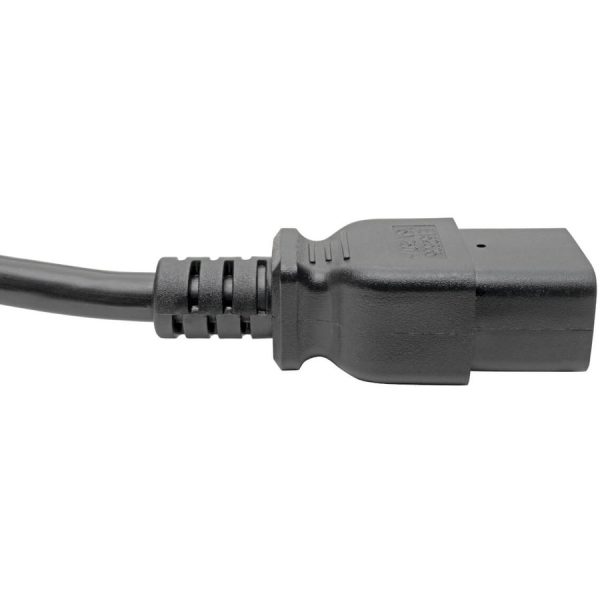 Eaton Tripp Lite Series Power Cord, C19 to C14 - Heavy-Duty, 15A, 250V, 14 AWG, 10 ft. (3.05 m), Black - Image 4