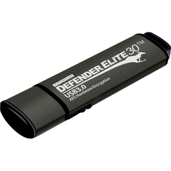 Kanguru Defender Elite30, Hardware Encrypted, Secure, SuperSpeed USB 3.0 Flash Drive, 32G - Image 2