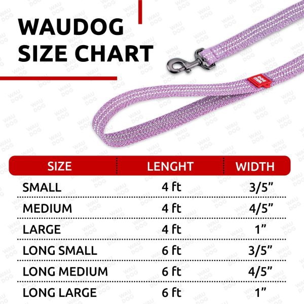 Recycled Cotton Dog Leash 6 Ft   10 Ft Eco Friendly Collar for Small Medium & Large Dogs   Reflective Dog Leash for Medium Dogs   Strong Leashes for Large Breed Dogs Puppy Leash for Small Dogs - Image 3