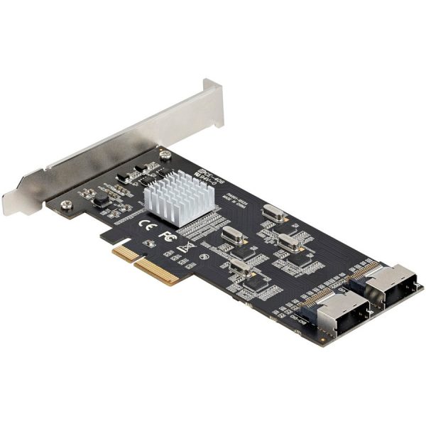 StarTech.com 8 Port SATA PCIe Card, PCI Express 6Gbps SATA Expansion Card with 4 Controllers, PCI-e x4 Gen 2 to SATA III Adapter Card - Image 4