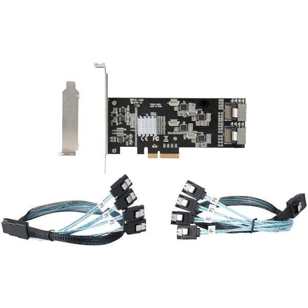 StarTech.com 8 Port SATA PCIe Card, PCI Express 6Gbps SATA Expansion Card with 4 Controllers, PCI-e x4 Gen 2 to SATA III Adapter Card - Image 8