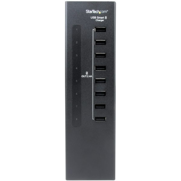 StarTech.com 8-Port Charging Station for USB Devices - 96W/19.2A - Image 2
