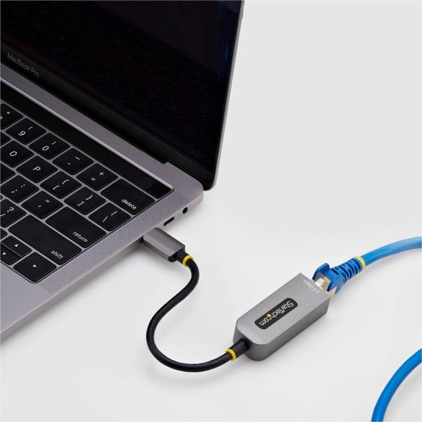StarTech.com 2.5GbE USB-C to Ethernet Adapter, NBASE-T NIC, USB 3.0 Type-C 2.5/1G Multi Speed Network, USB 3.1 RJ45, Thunderbolt Compatible - Image 6