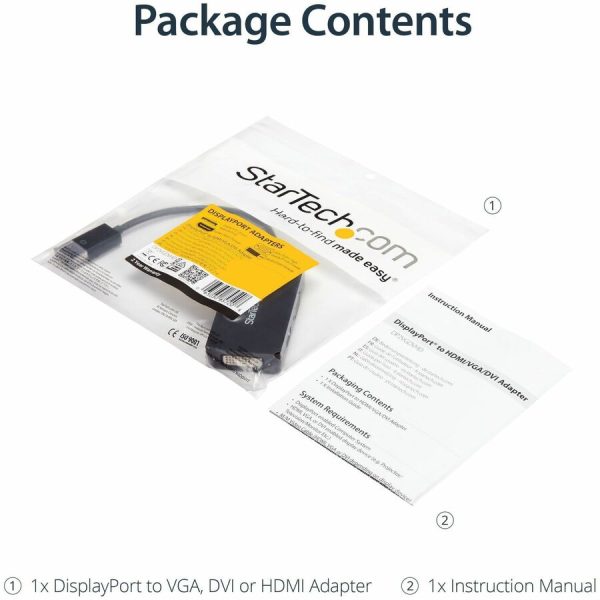 StarTech.com Travel A/V adapter: 3-in-1 DisplayPort to VGA DVI or HDMI converter - Image 6