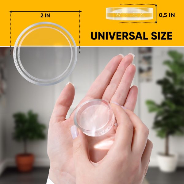Wall Protectors   4 Pcs of Clear Rubber Knob Self Adhesive Guard Door Bumper Reusable Solution for Stopping Damage & Noise from Doors in Your Home or Office Durable Shock Absorbent Discreet - Image 4