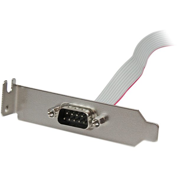 StarTech.com 1 Port 16in DB9 Serial Port Bracket to 10 Pin Header - Low Profile - Image 2