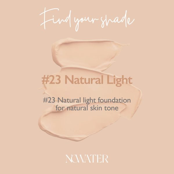 NOWATER Tea Tree Tone up Sun Cushion (SPF50  PA ) | No.23 | Cushion Foundation with UV Protection | Hyaluronic Acid Niacinamide | Korean Make up for face (0.88 fl.oz) (0.88 fl.oz) - Image 6