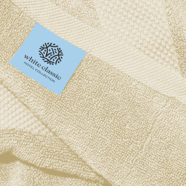 Luxury Hand Towels | Cotton Hotel spa Bathroom Towel | 16x30 | 6 Pack | Beige - Image 5