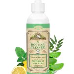 Dog Ear Cleaner Solution with Peppermint. Our Ear Cleaner for Dogs Helps to Remove Wax Debris & Odor in Pets. Natural Puppy and Dog Ear Wash or Otic Cat Ear Cleaner Drops. No More Dog Head Shaking.