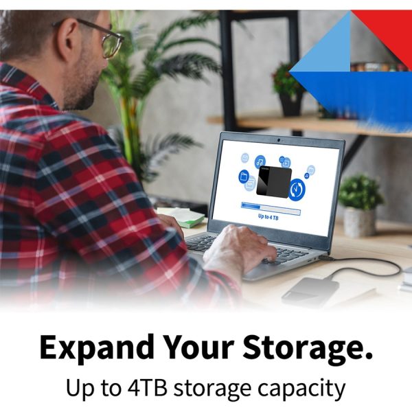 Toshiba Canvio Ready HDTP340XK3CA 4 TB Portable Hard Drive - External - Black - Image 2