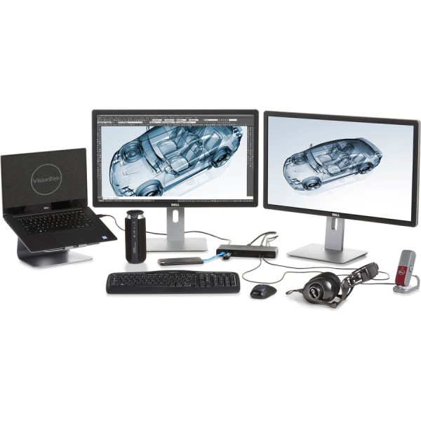 VisionTek VT4000 USB / USB-C Docking Station Dual 4K Displays - Image 10