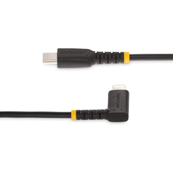 StarTech.com 3ft (1m) Durable USB-C to Lightning Cable, Right-Angled Heavy Duty USB Type-C to Lightning Charging/Sync Cord - Image 3